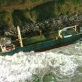 Audra Airijoje į krantą išmetė „laivą vaiduoklį“