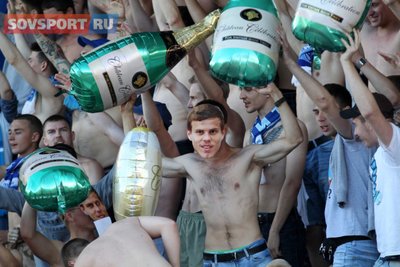 "Zenit" fanai šaiposi iš Aleksandro Kokorino (Sovsport.ru nuotr.)