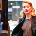 Amber Heard Niujorko gatvėje pasirodė su visiškai permatoma palaidine: kam ta liemenėlė?