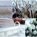 Nidos pakrantė įsileido žiemą: vaizdai verti milijono