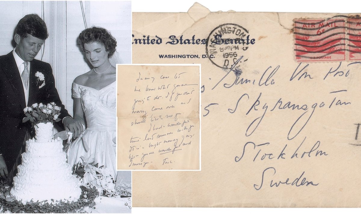 John F. Kennedy meilės laiškai meilužei /Foto: AP, RR Auction