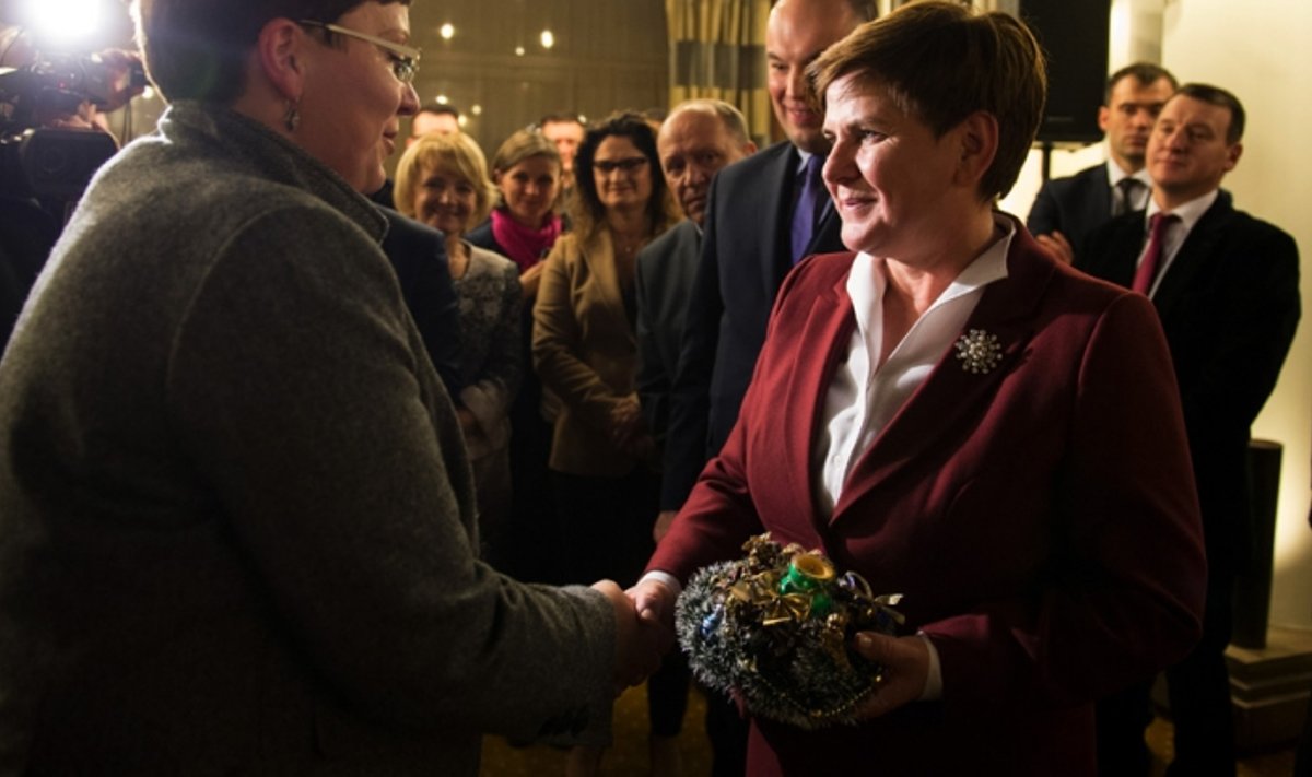 Premier Beata Szydło na spotkaniu z Polonią
