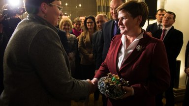 Premier Beata Szydło na spotkaniu z Polonią