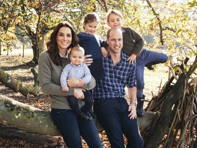 Kate Middleton ir Williamo kalėdinis atvirukas
