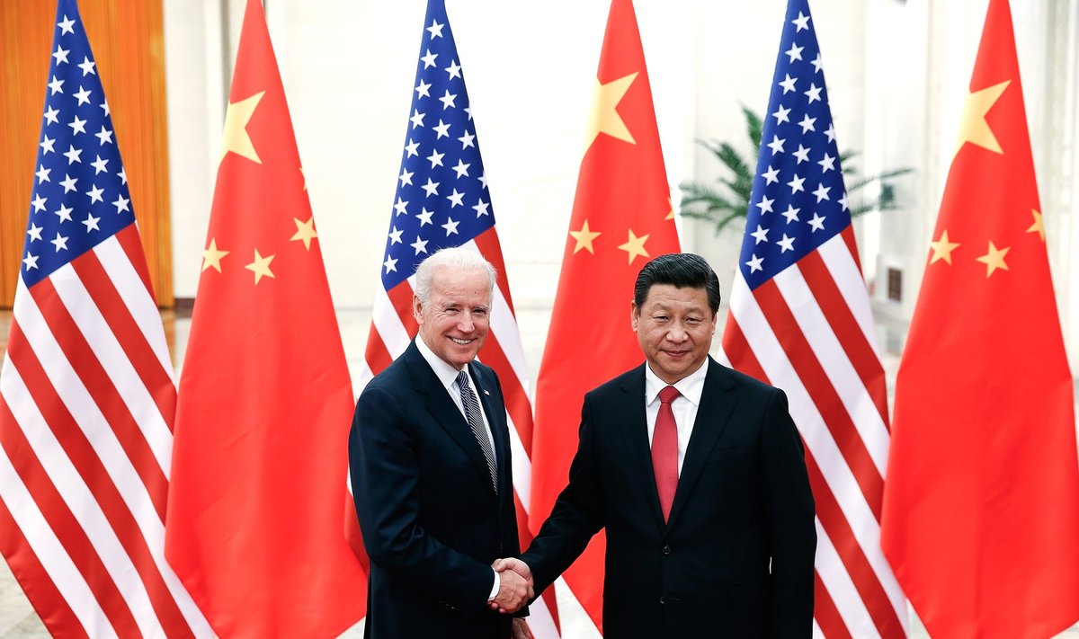 Joe Bidenas ir Xi Jinpingas