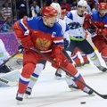 Rusijos didžiausia viltis ledo ritulio rinktinė olimpiadą pradėjo pergale