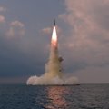 Šiaurės Korėja išbandė naują povandeninių laivų balistinę raketą