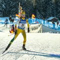 Biatlonininkė Leščinskaitė pasaulio taurės varžybose Slovėnijoje pranoko 24 varžoves