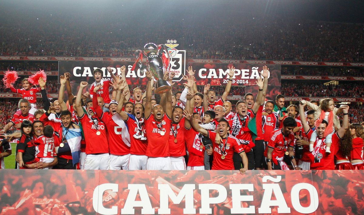 "Benfica" futbolininkai tapo Portugalijos čempionais