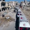 Bepilotis užfiksavo evakuacijos iš nusiaubto Alepo mastą