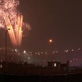 Žiemos olimpinių žaidynių atidarymo ceremonijos repeticijoje dunksėjo fejerverkai