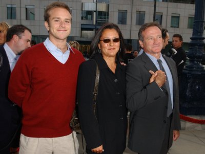Robinas Williamsas su žmona Marsha ir sūnumi Zacku