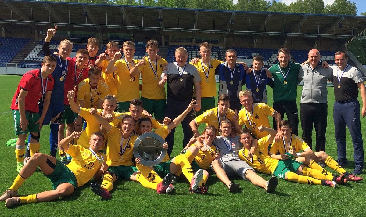 Lietuvos U19 futbolo rinktinė iškovojo Baltijos taurę