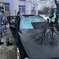 Ночью в Вильнюсе взорвался автомобиль BMW 530D