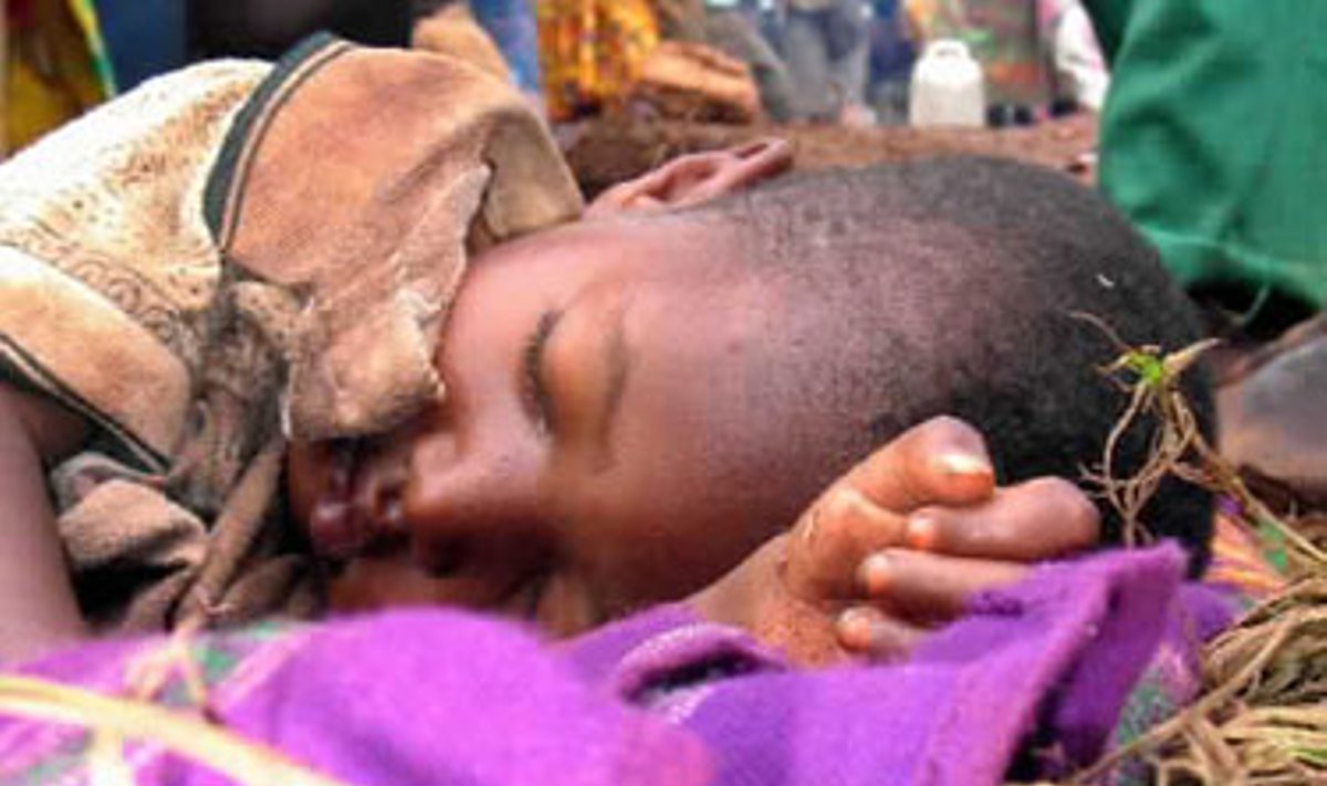 Ruandos pabėgėlis vaikas Burundyje.