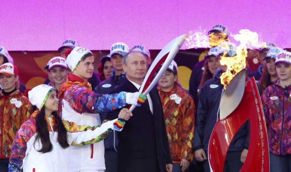 Olimpinė ugnis Rusijoje