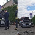 Kaune specialiosios tarnybos gesino „Bentley“ automobilyje žaižaruojančią ugnį