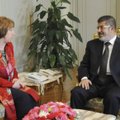 ES diplomatijos vadovė pamatė gyvą nuverstąjį Egipto prezidentą