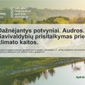 Dažnėjantys potvyniai. Audros. Savivaldybių prisitaikymas prie klimato kaitos