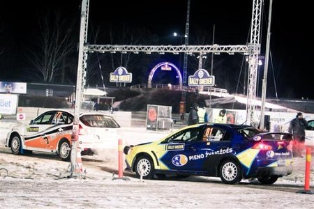 Roko Kvaraciejaus automobilis prieš startą Švedijoje  (T.Tunylos nuotr.)