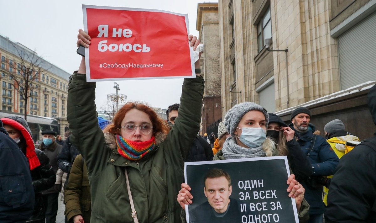 Navalno šalininkų protestai Rusijoje