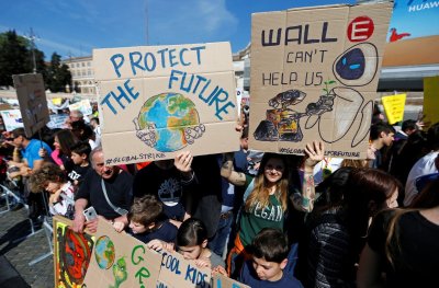 Protestas Italijoje prieš klimato kaitą