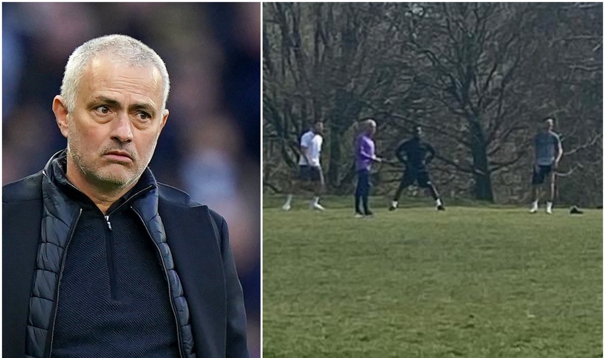 Jose Mourinho, treniruotė parke
