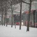 Vilniuje – viešojo transporto vėlavimai