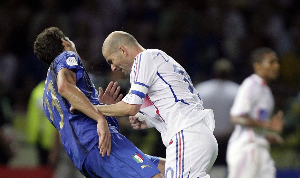 Zinedine'as Zidane'as ir  Marco Materazzi 