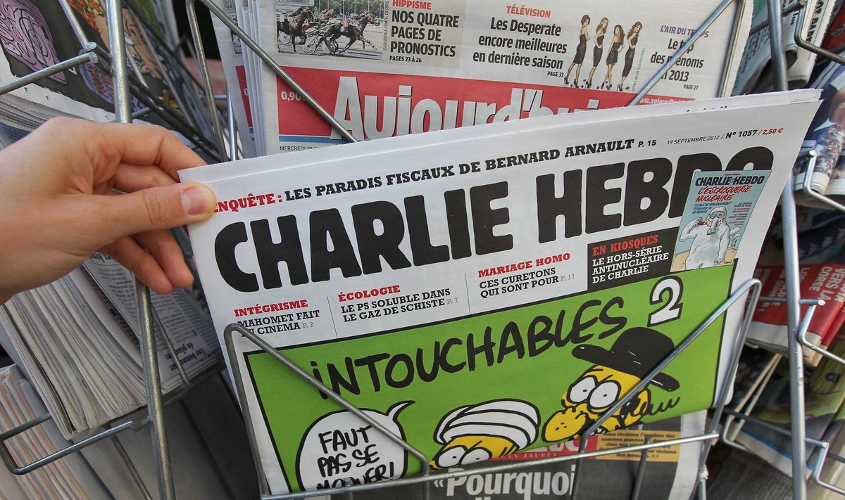 Prancūzijos savaitraštis "Charlie Hebdo" išspausdino pranašo Mahometo karikatūrą