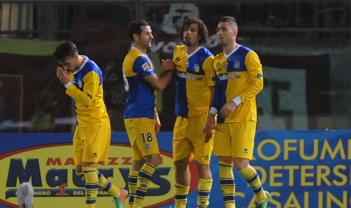 “Parma“ futbolininkai pakilo į septintą vietą Italijoje