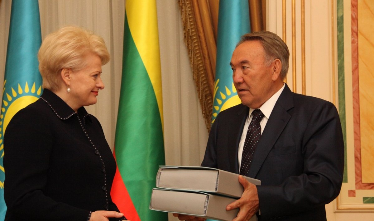 Dalia Grybauskaitė susitiko su Kazachstano prezidentu Nursultanu Nazarbajevu 