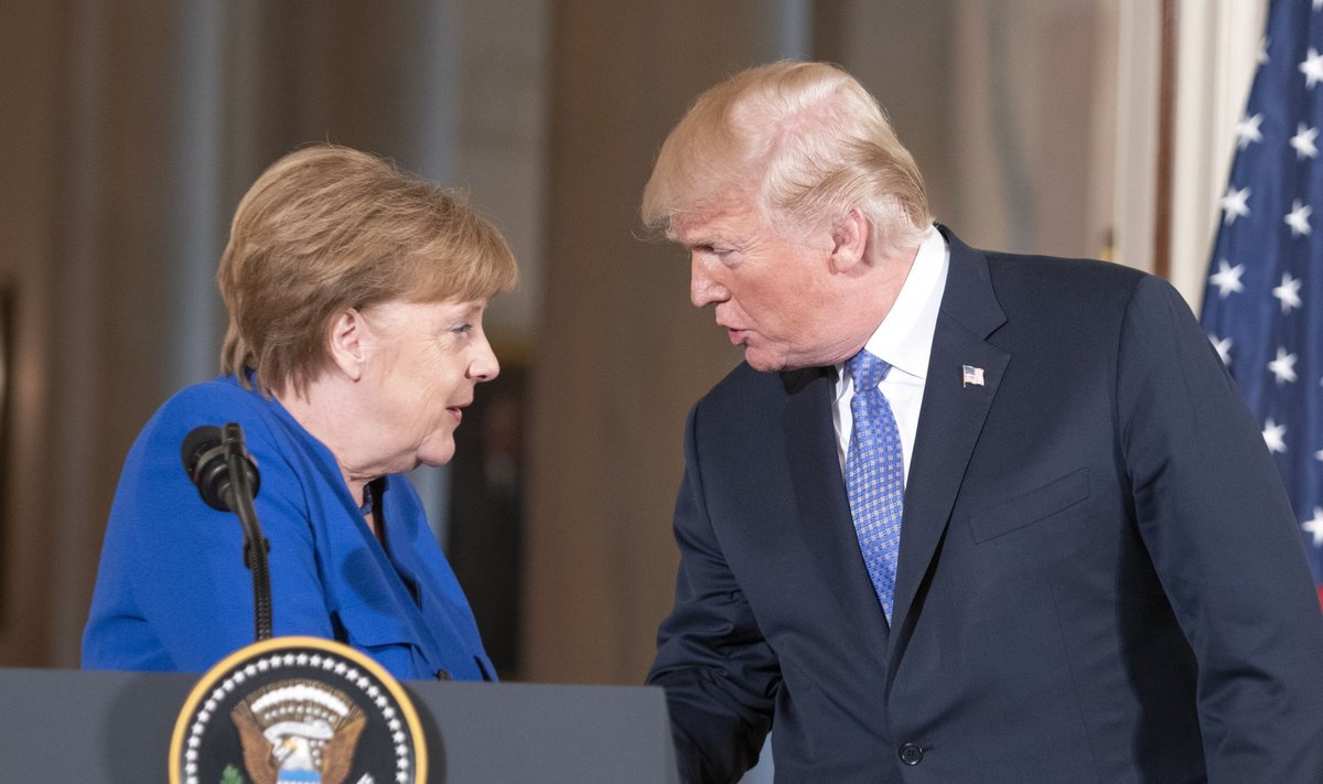 Angela Merkel, Donaldas Trump