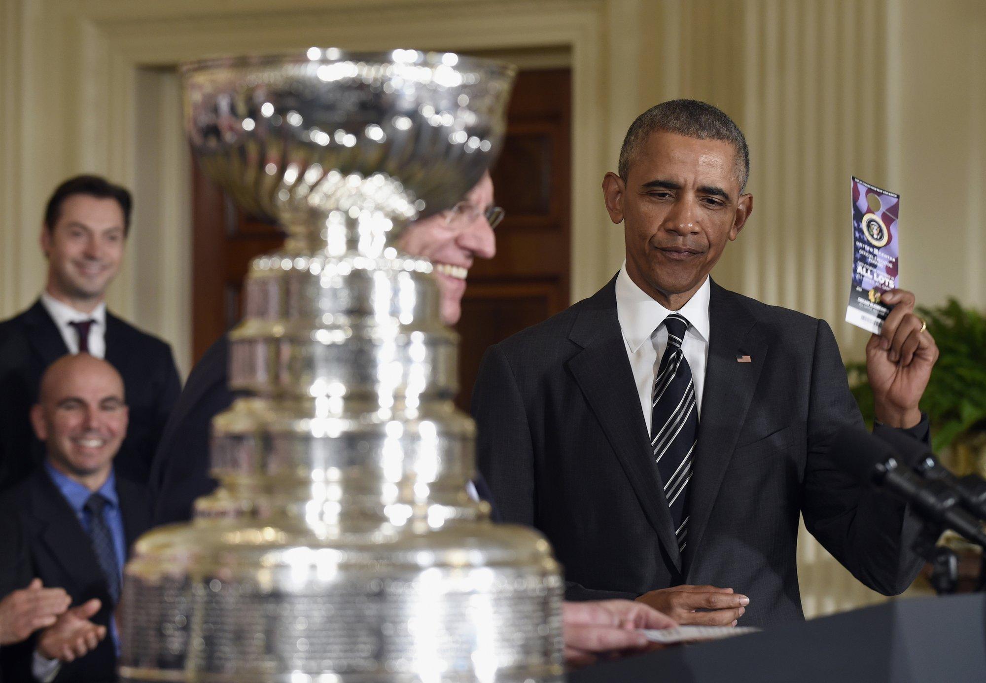 NHL čempionus Priėmė JAV Prezidentas B. Obama - Delfi Sportas