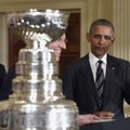 NHL čempionus priėmė JAV prezidentas B. Obama