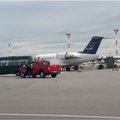 Vilniaus oro uoste – incidentas: autobusas atsitrenkė į lainerį