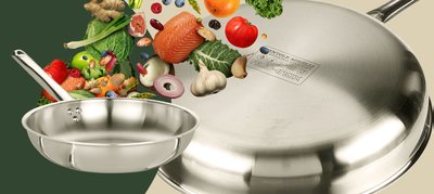 Keptuvė Alu-Inox Trilaminato