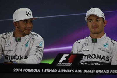 Lewisas Hamiltonas ir Nico Rosbergas