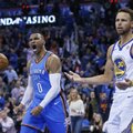 NBA naktis: „Thunder“ sutriuškino čempionus, nesustabdomieji „Celtics“ krito Majamyje