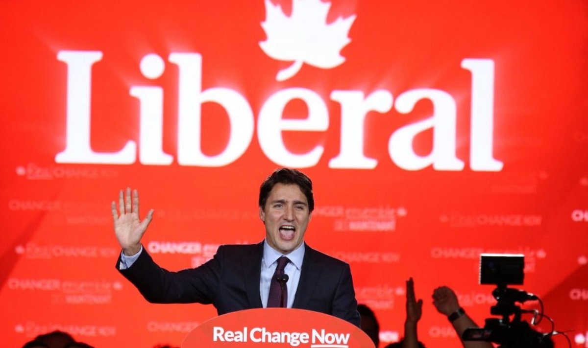 Liberalų partijos vadovas Justinas Trudeau