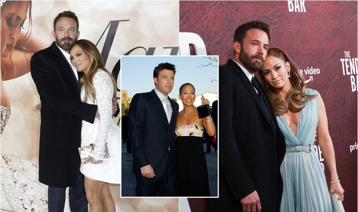 Jennifer Lopez ir Benas Affleckas