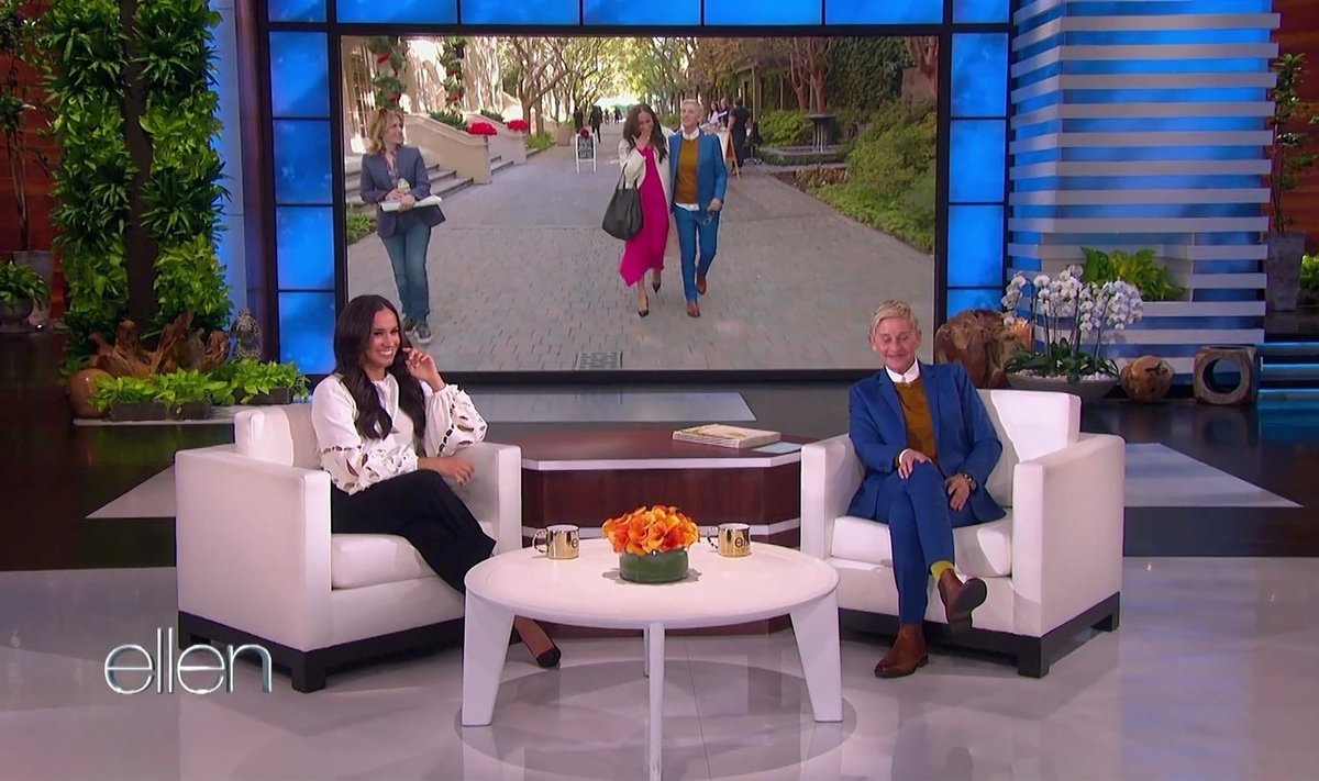 Meghan Markle DeGeneres televizijos pokalbių laidoje