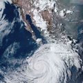 Meksikos link artinasi didelis uraganas