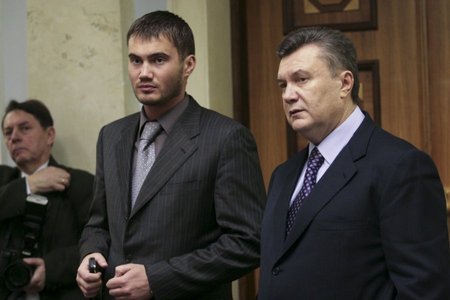 Viktoras Janukovyčius su sūnumi Viktoru