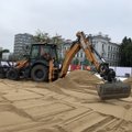 В столице Литвы на Лукишкской площади появится пляж