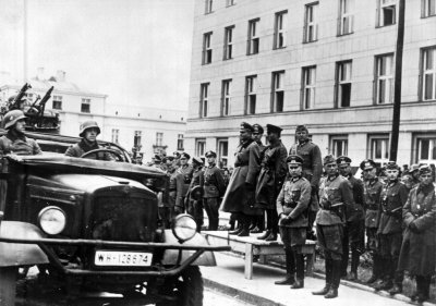 Nacių ir sovietų paradas Brest-Litovske