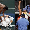 „Pacers“ rungtynėse Orlande – šiurpi trauma: atvirą lūžį pridengė marškinėliais