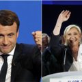 E. Macronas ir M. Le Pen: du autsaideriai, nušluostę nosis Prancūzijos politiniam elitui