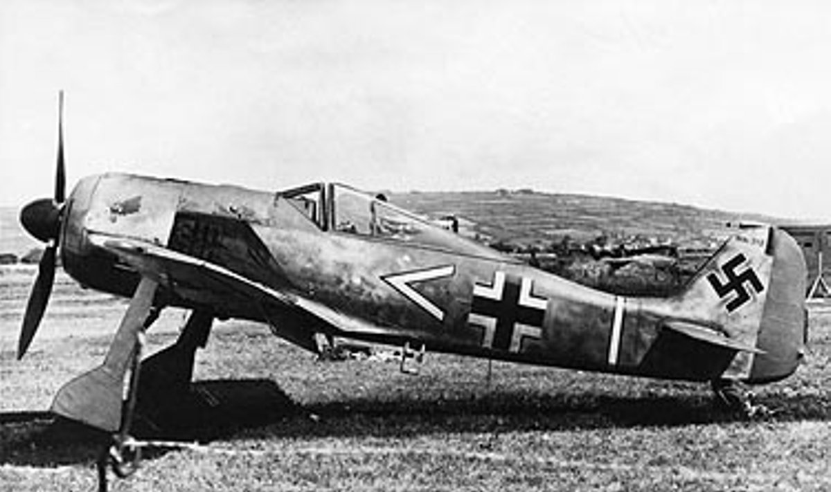 Antrojo pasaulinio karo laikų vokiečių lėktuvas „Focke-Wulf“.