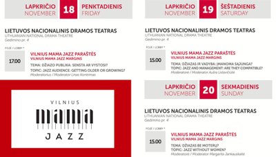 "Vilnius Mama Jazz paraščių" programa